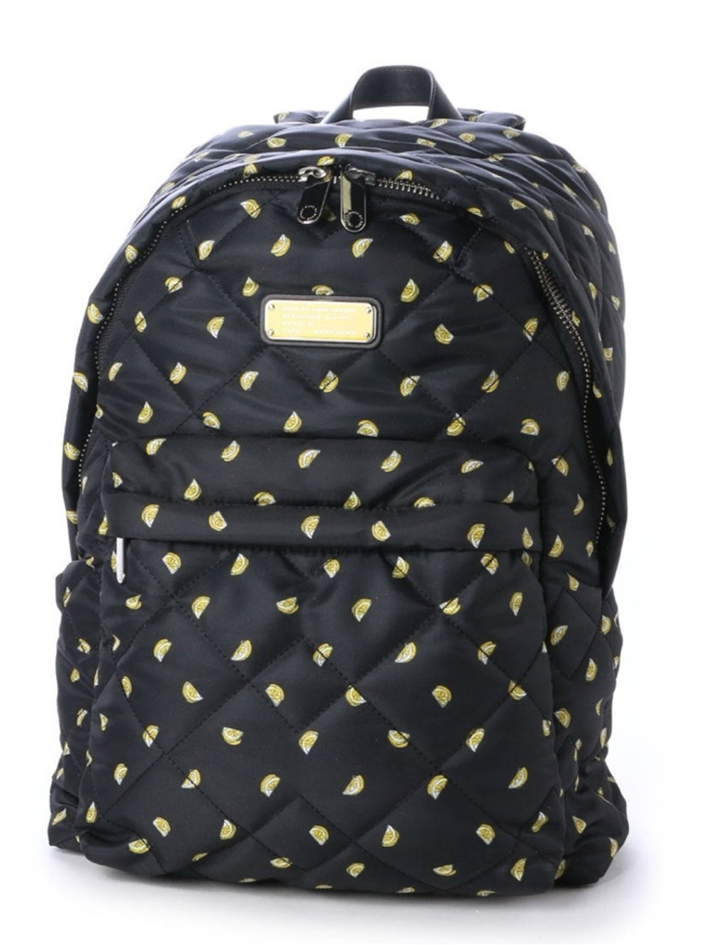 NWT Marc by Marc Crosby Quilt Nylon Lemon Print Backpack
